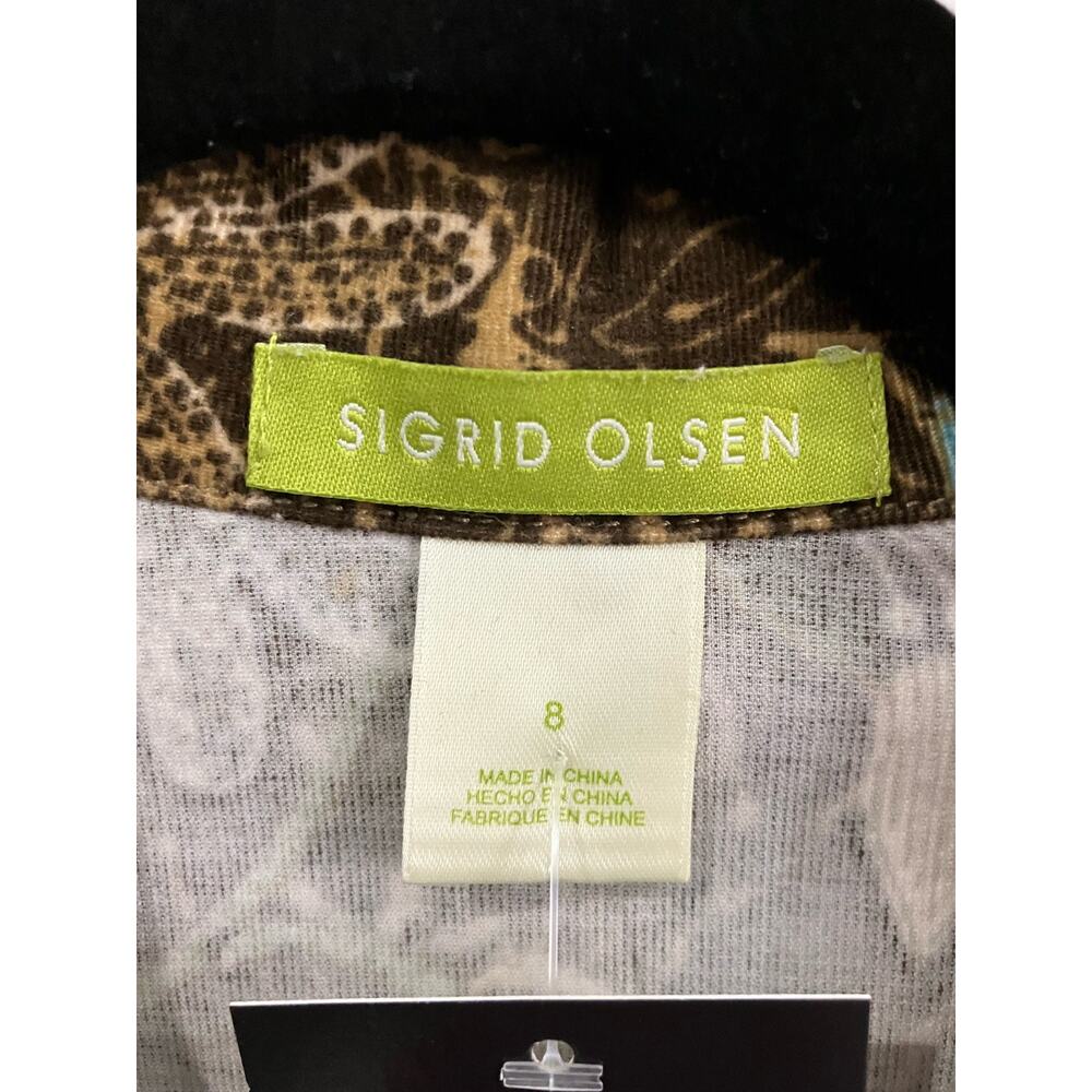 Sigrid Olsen Button Down Shirt Size 8 - image 2